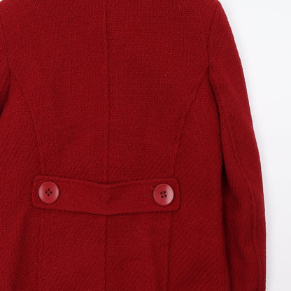 Autonomy Womens Red   Overcoat Coat Size 12