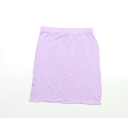 PRETTYLITTLETHING Womens Purple   Mini Skirt Size 8