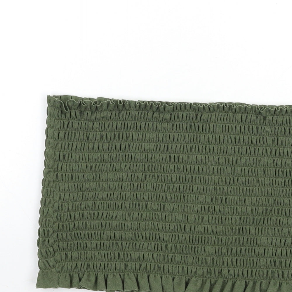 Boohoo Womens Green   Cropped Tank Size S