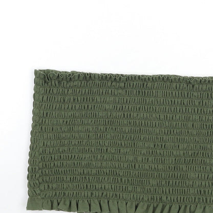 Boohoo Womens Green   Cropped Tank Size S