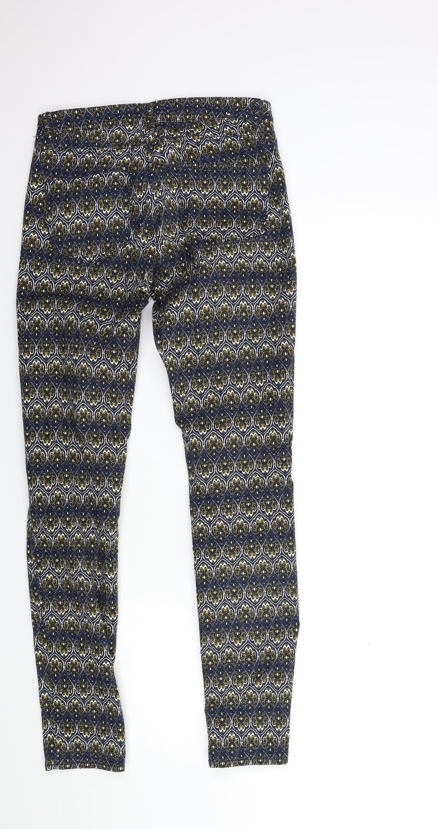 Womens UK Size 8 H&M Regular Fit  Blue Trousers