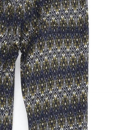 Womens UK Size 8 H&M Regular Fit  Blue Trousers
