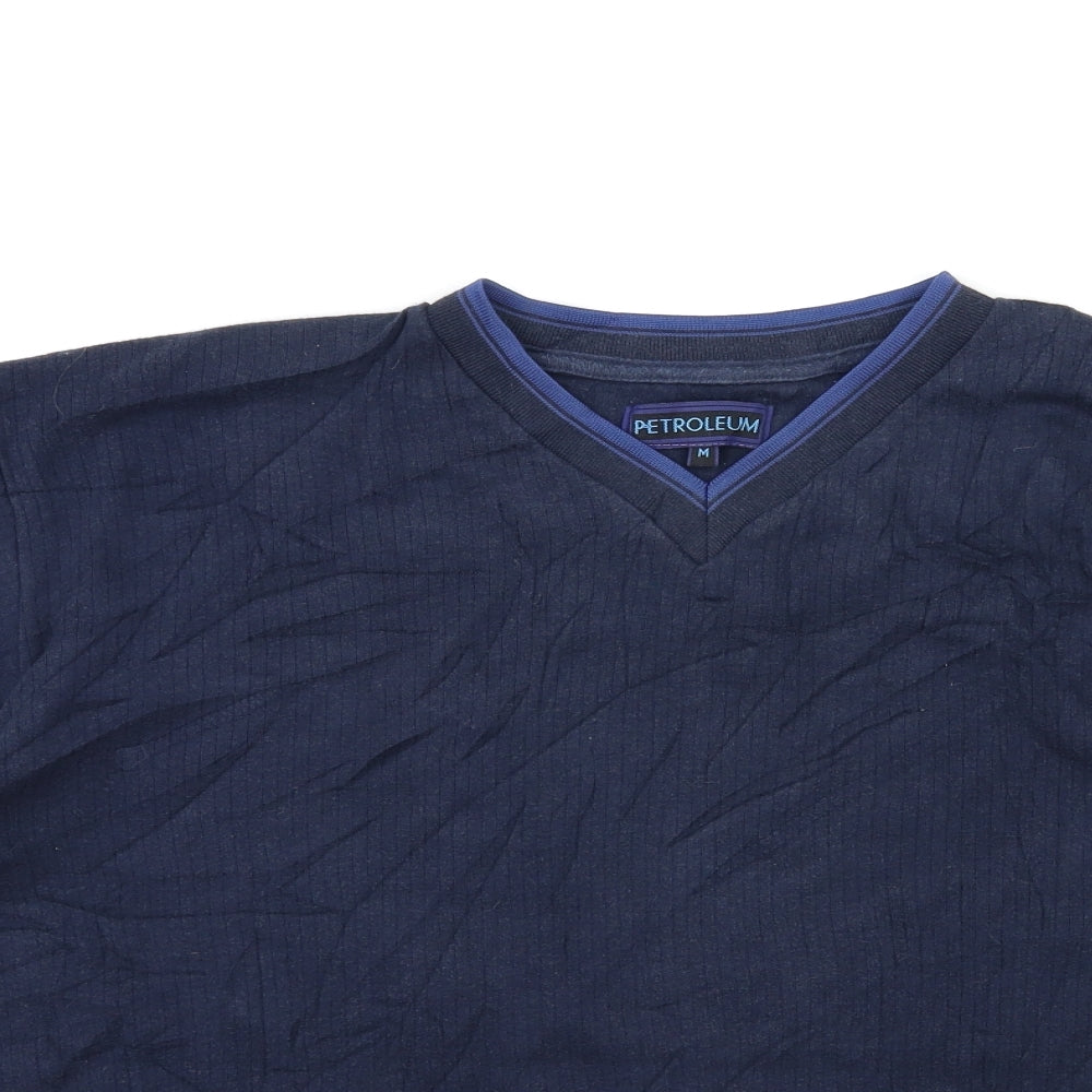 Petroleum Mens Blue    T-Shirt Size M