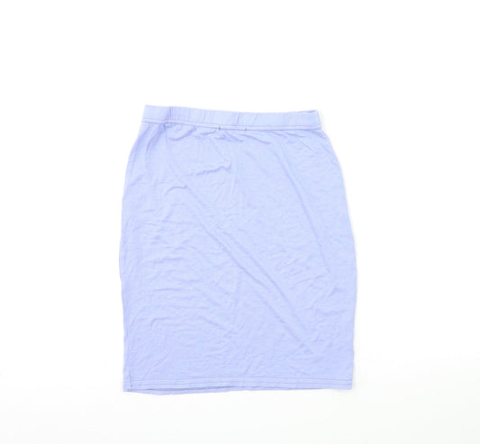 PRETTYLITTLETHING Womens Blue   Mini Skirt Size 8