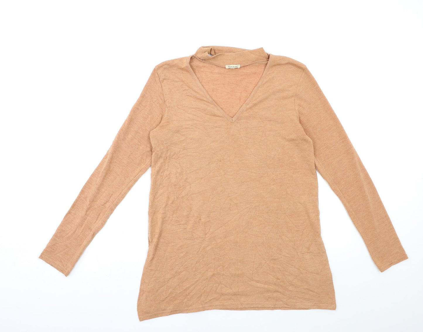 Womens UK Size 10 River Island Orange Pullover Jumper