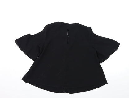 Topshop Womens Black   Basic T-Shirt Size 10