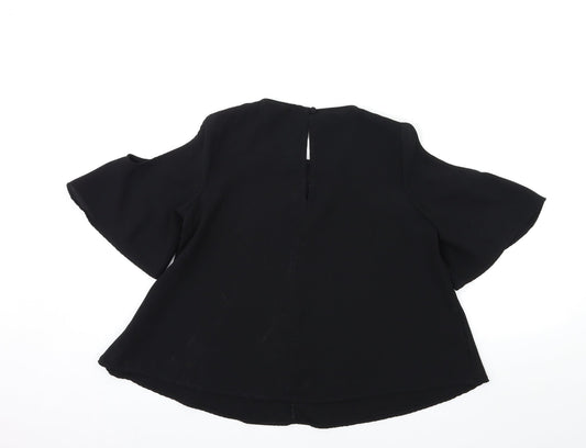 Topshop Womens Black   Basic T-Shirt Size 10
