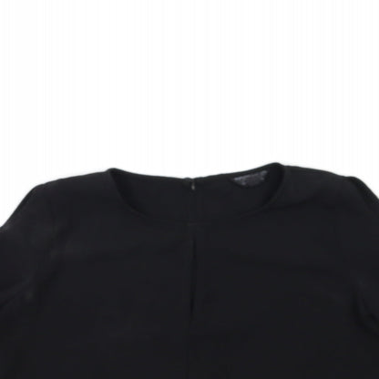 Topshop Womens Black   Basic T-Shirt Size 10