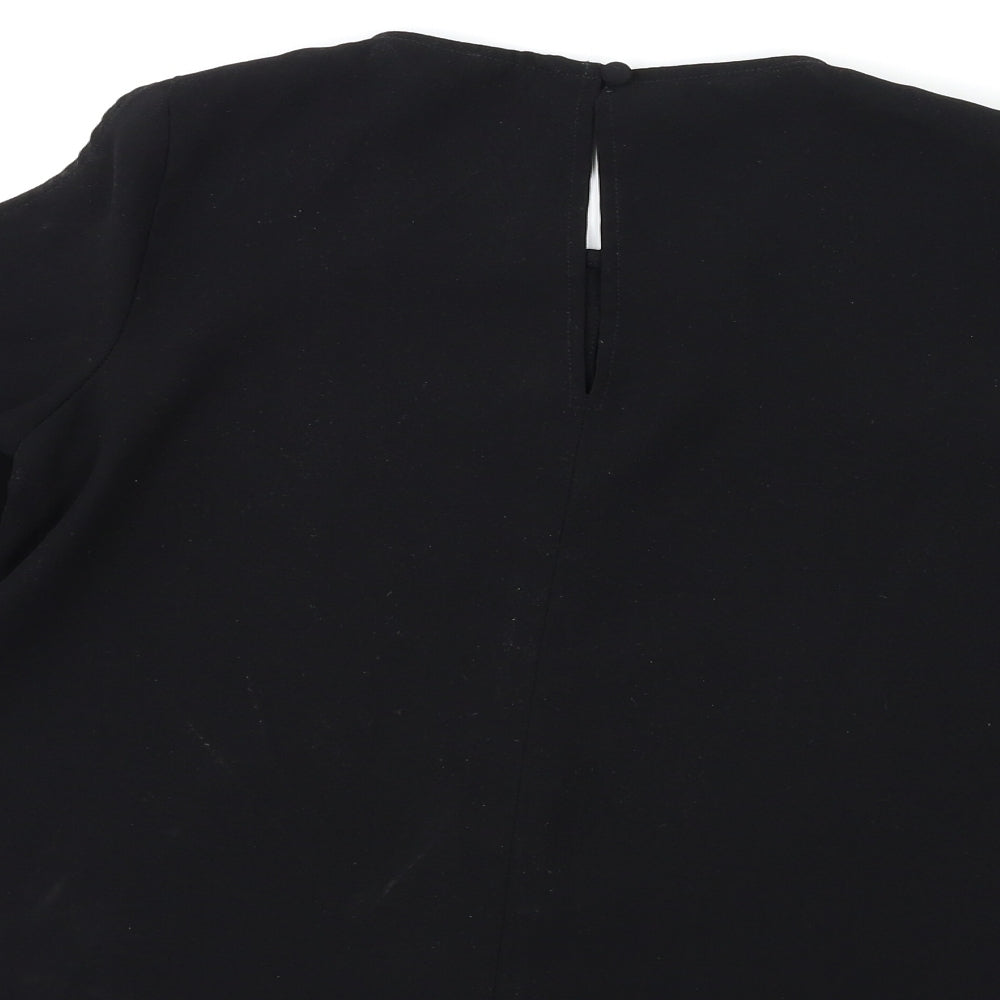 Topshop Womens Black   Basic T-Shirt Size 10