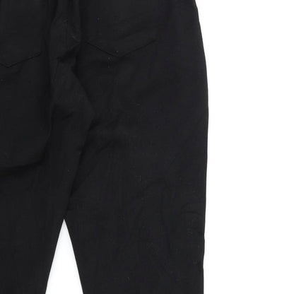 ficker fo canada Womens Black  Rayon Trousers  Size 28 in L25 in