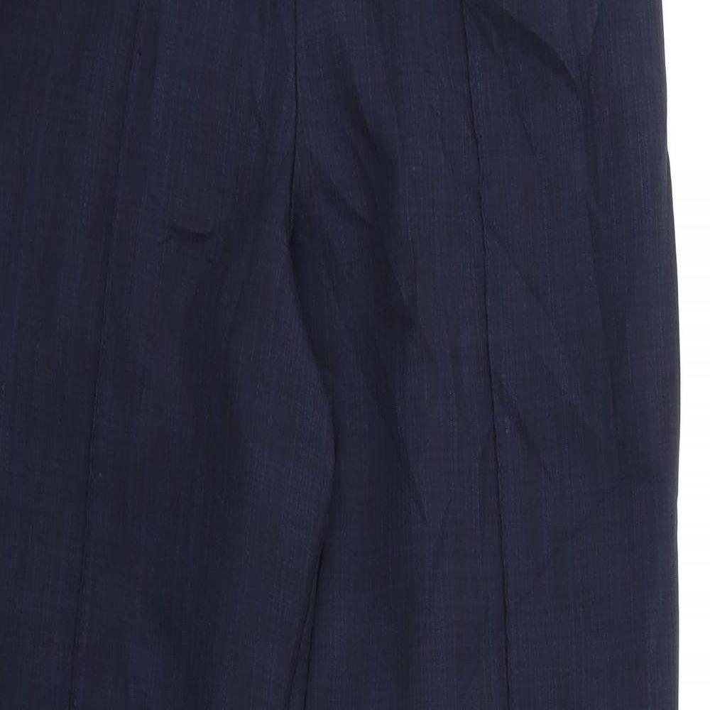 Womens UK Size 8 Marks and Spencer Regular Fit  Blue Trousers
