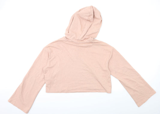 H&M Womens Pink   Pullover Hoodie Size M