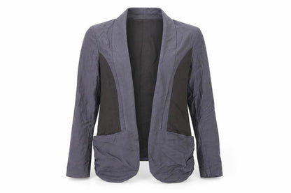 Front view of Silence + Noise women’s grey jacket blazer, size XS