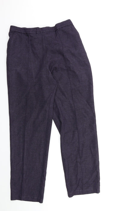 Preworn Womens Purple  Rayon Trousers  Size 28 in L28 in