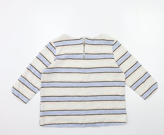 Womens UK Size 14 Marks and Spencer White Pullover Jumper