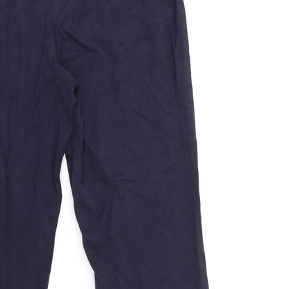 Womens UK Size 14 Marks and Spencer Regular Fit  Blue Trousers