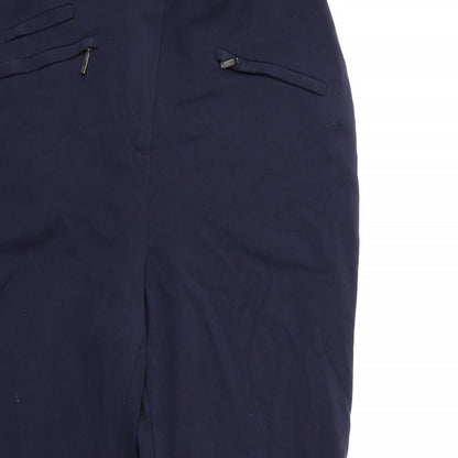 Marks and Spencer Womens Blue   Trousers  Size 8 L27 in