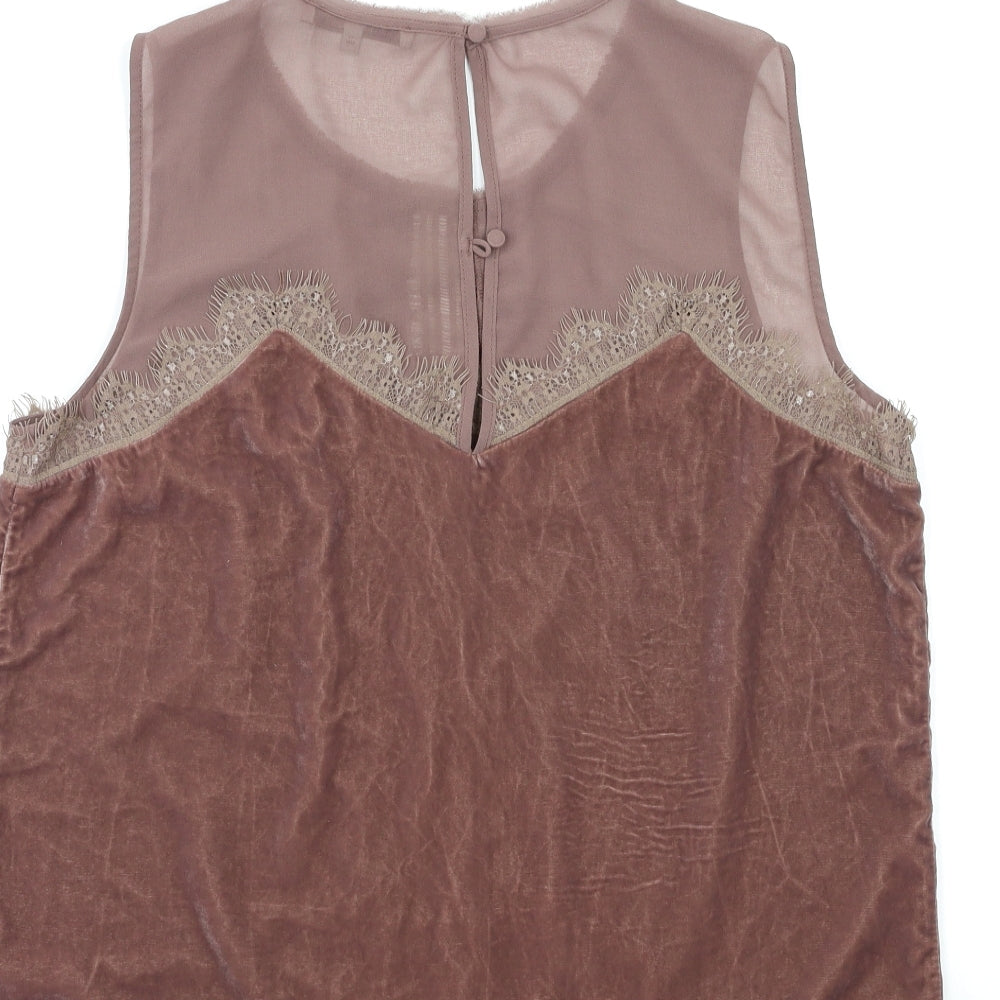 Womens UK Size 14 NEXT Purple Basic Tank