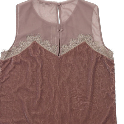 Womens UK Size 14 NEXT Purple Basic Tank