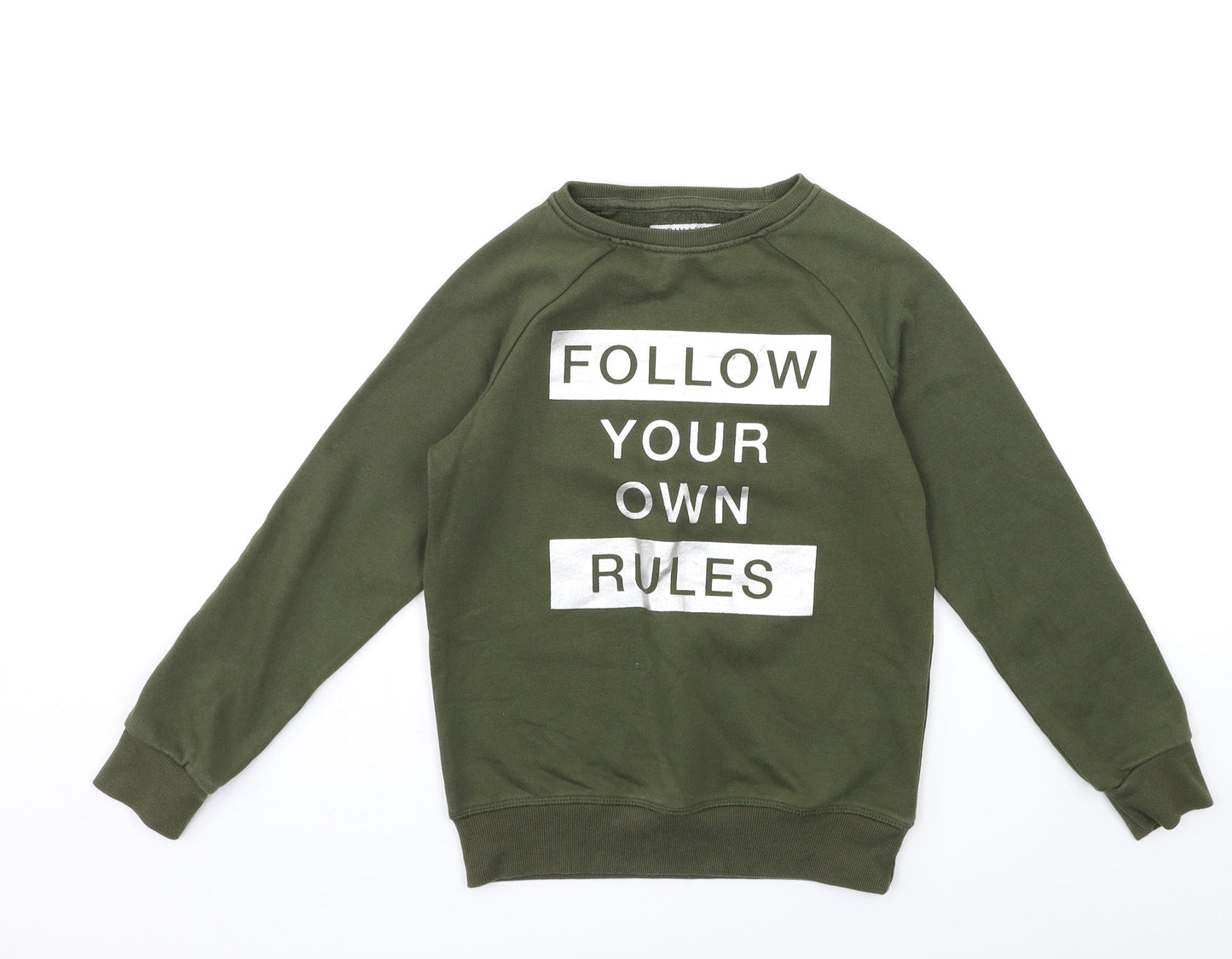 Primark Girls Green   Pullover Sweatshirt Size 10 Years