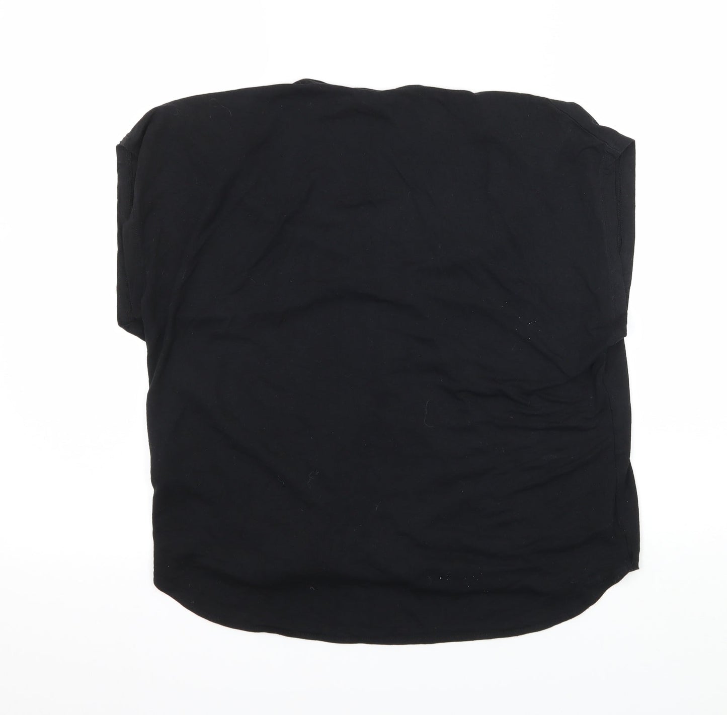 Womens UK Size 10 New Look Black Basic T-Shirt