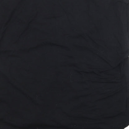 Womens UK Size 10 New Look Black Basic T-Shirt