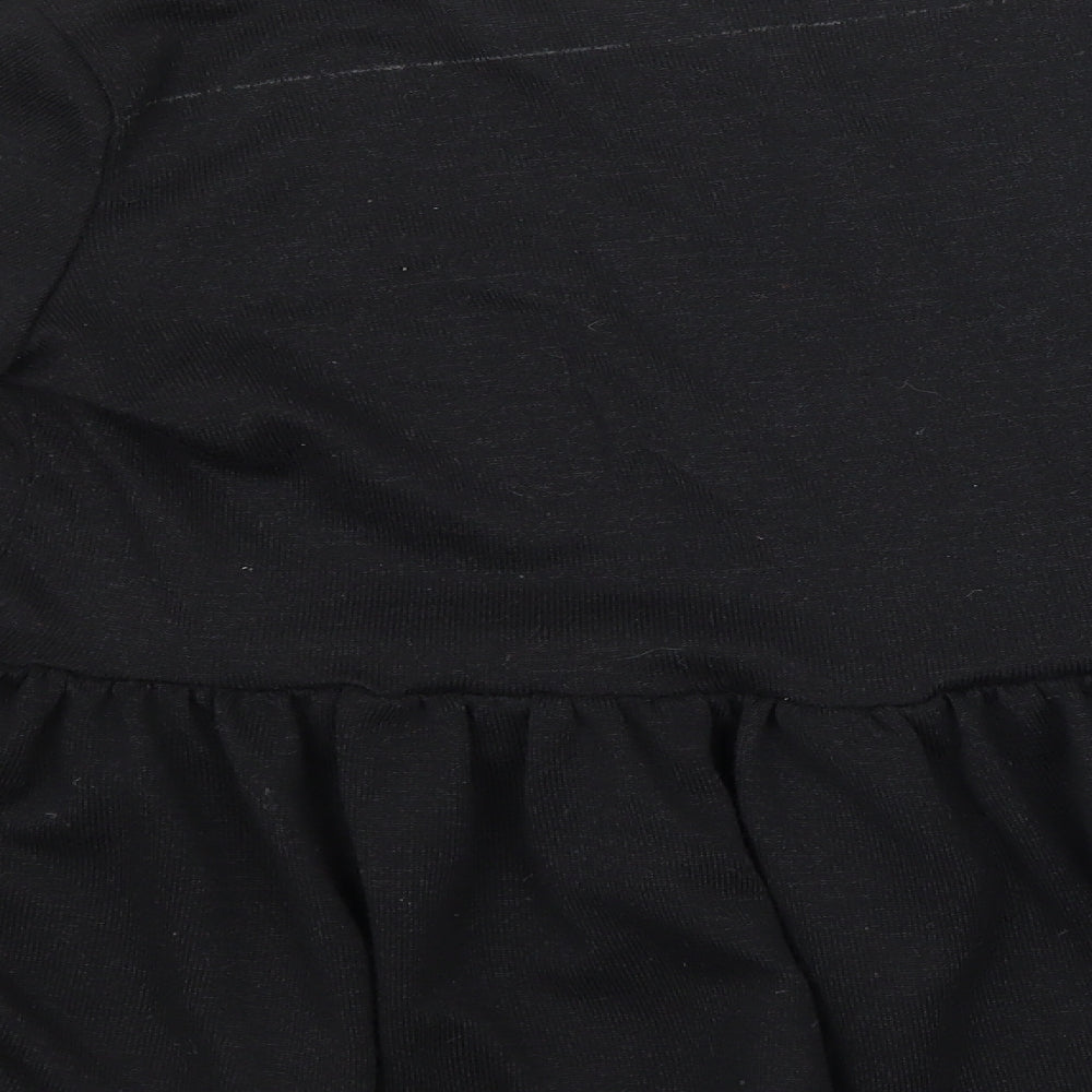 Boohoo Womens Black  Knit Pullover Jumper Size 10