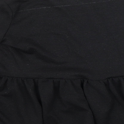 Boohoo Womens Black  Knit Pullover Jumper Size 10