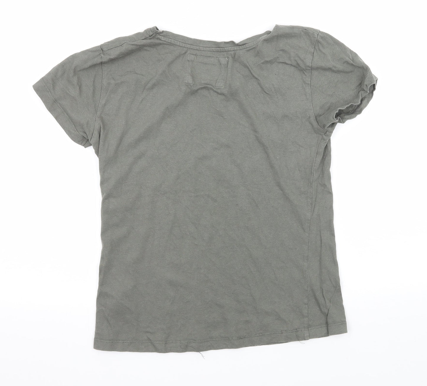 Love to Lounge Womens Green Solid Jersey Top Pyjama Top Size 6