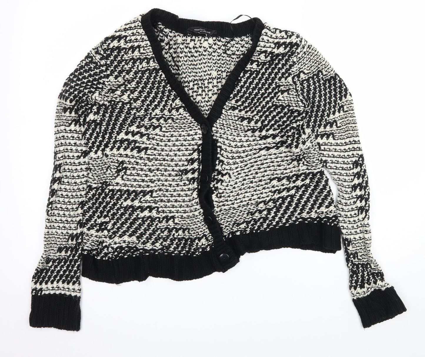 Womens UK Size 6 Dorothy Perkins Black Cardigan Jumper