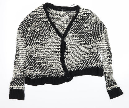 Womens UK Size 6 Dorothy Perkins Black Cardigan Jumper