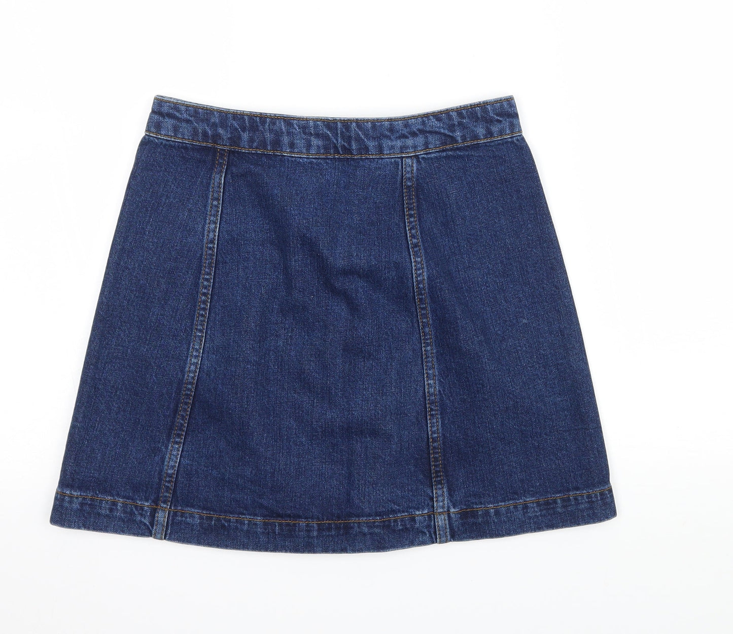 Topsho Womens Blue  Denim A-Line Skirt Size 26 in