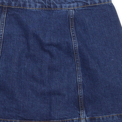 Topsho Womens Blue  Denim A-Line Skirt Size 26 in