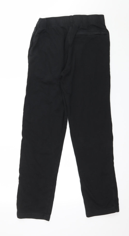 Marks and Spencer Mens Black  Jersey Jogger Trousers Size 30 in L29 in