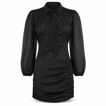 Boohoo Womens Black  Jersey Ball Gown  Size 8