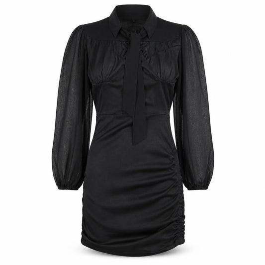 Boohoo Womens Black  Jersey Ball Gown  Size 8