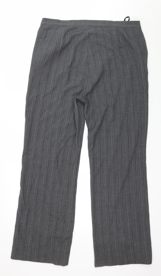Womens UK Size XL Joella Di Marco Regular Fit  Grey Trousers
