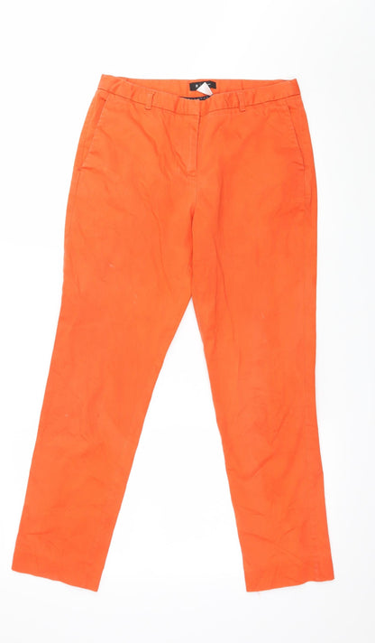 R Essentiel Womens Orange   Chino Trousers Size 10 L26 in