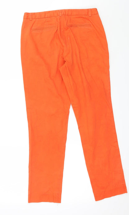 R Essentiel Womens Orange   Chino Trousers Size 10 L26 in