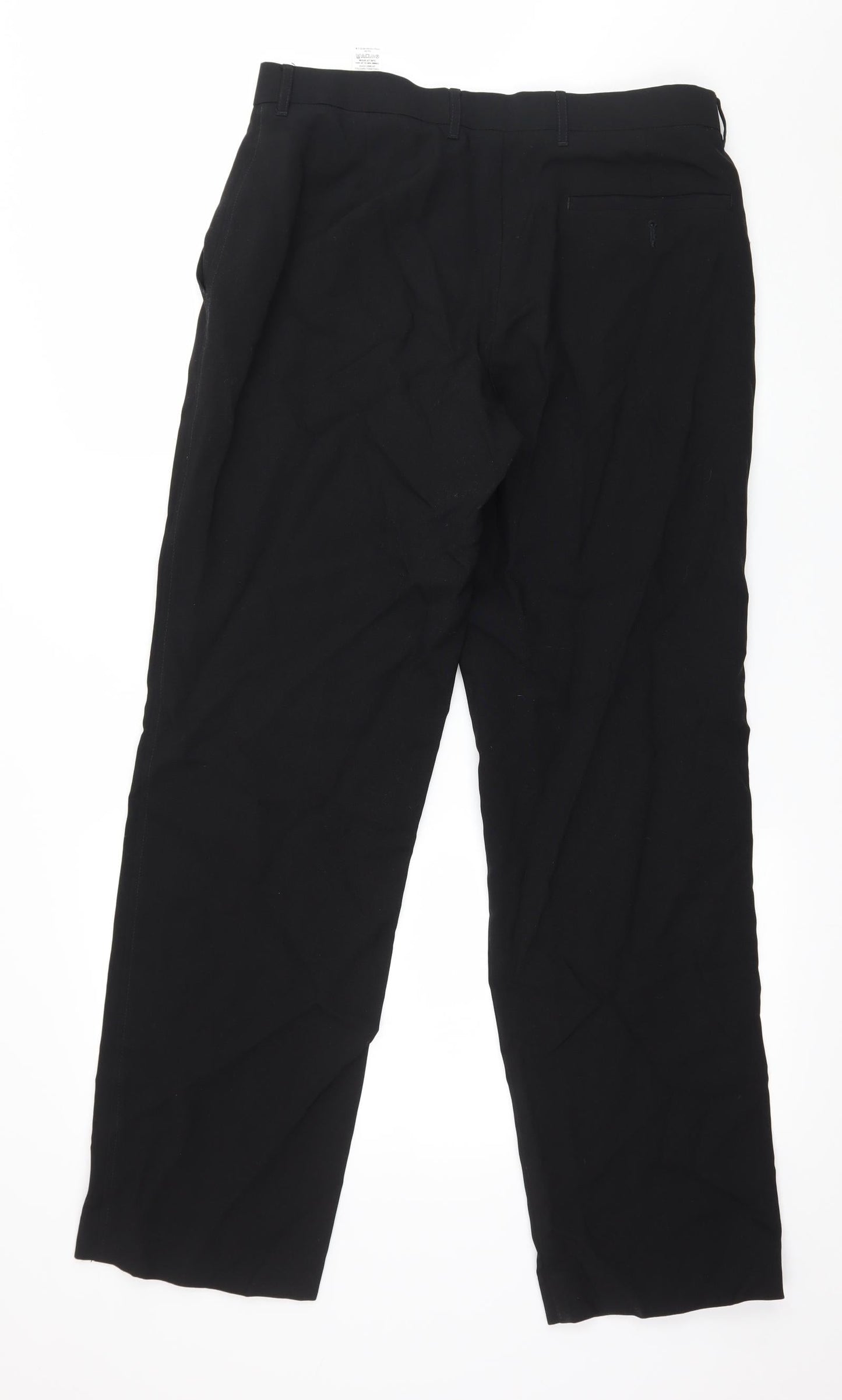 Womens UK Size 32 in Marks and Spencer Regular Fit  Black Trousers