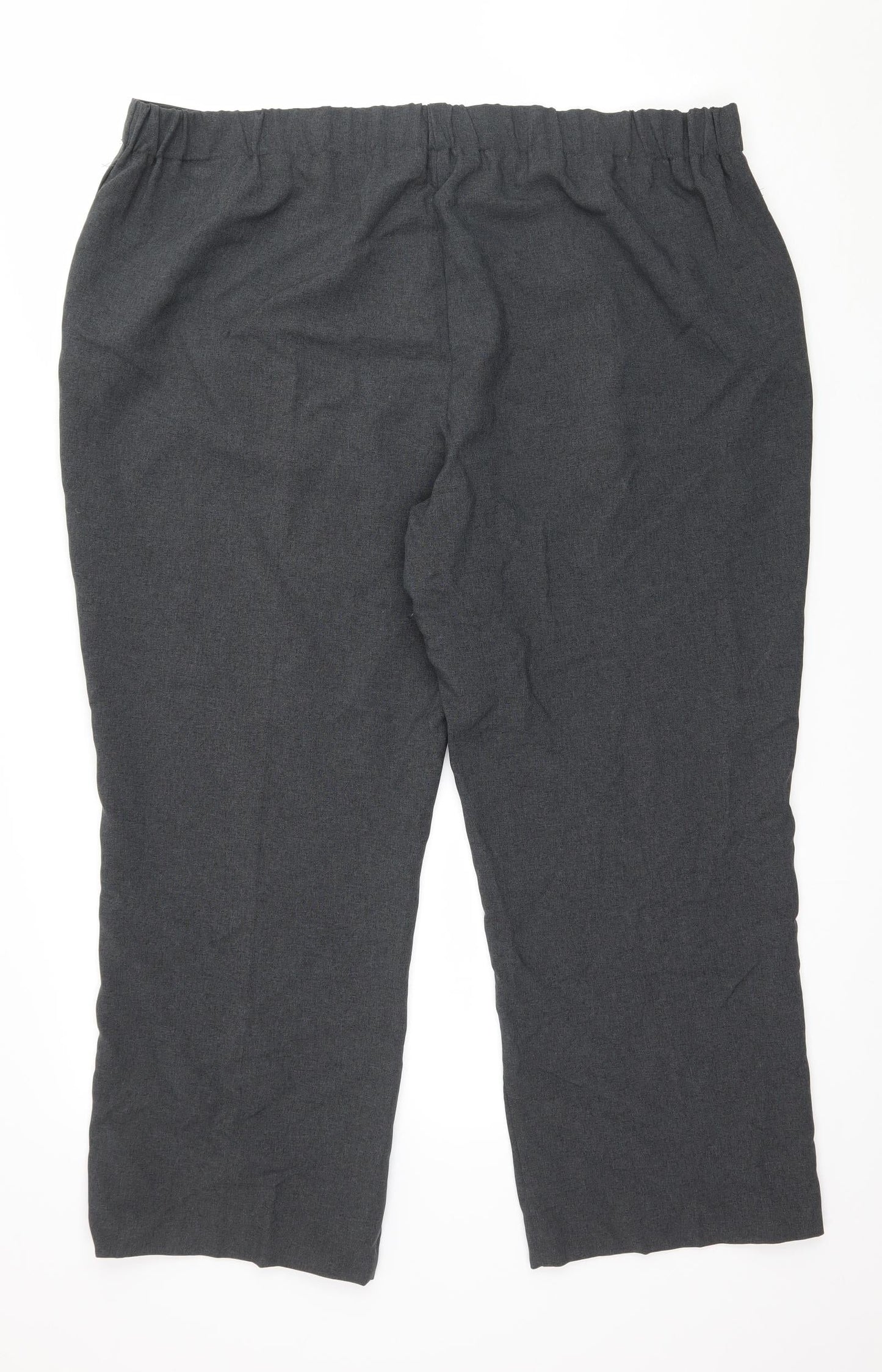 Womens UK Size 20 Preworn Regular Fit  Grey Trousers