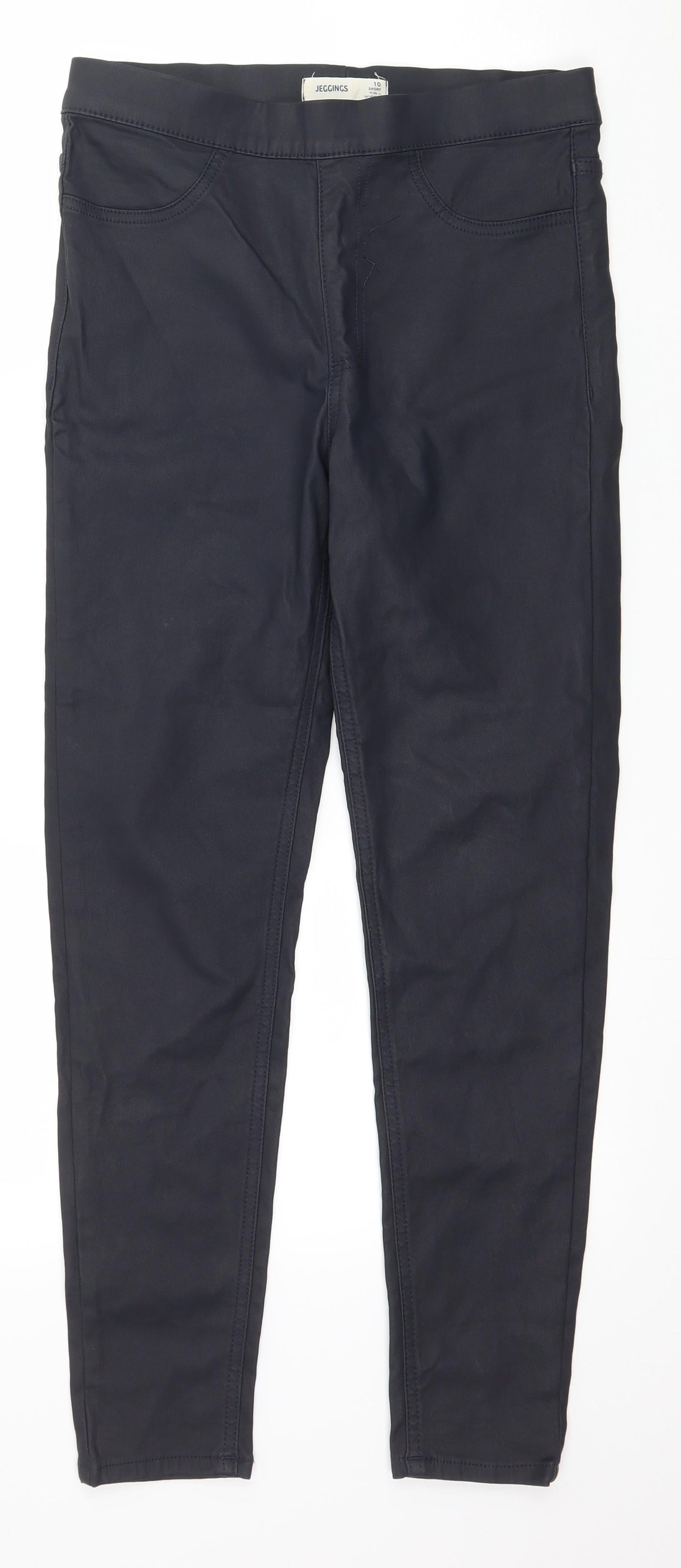 Womens UK Size 10 Marks and Spencer Regular Fit  Blue Trousers