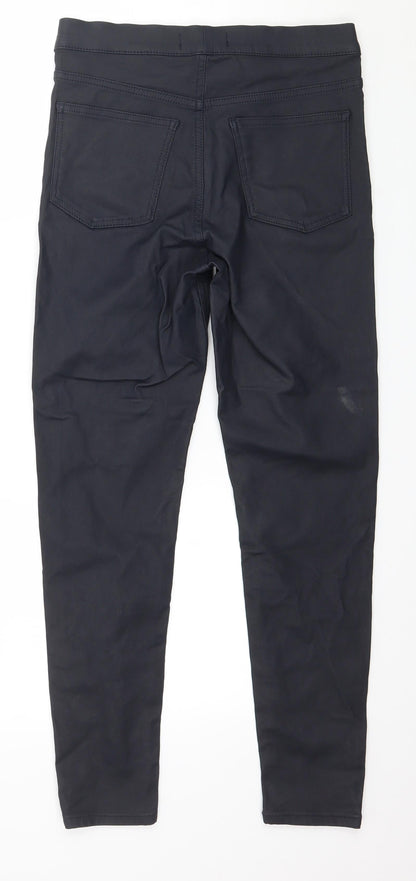 Womens UK Size 10 Marks and Spencer Regular Fit  Blue Trousers