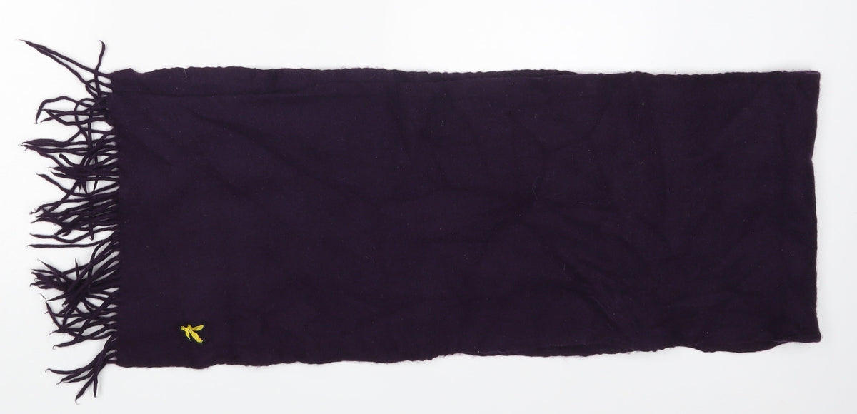 Front view of lyle unisex purple scarf