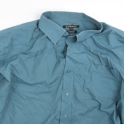 George Mens Green    Button-Up One Size