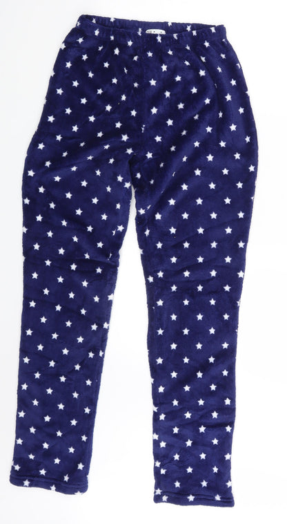 TEX Womens Blue Polka Dot  Jogger Trousers Size S L30 in