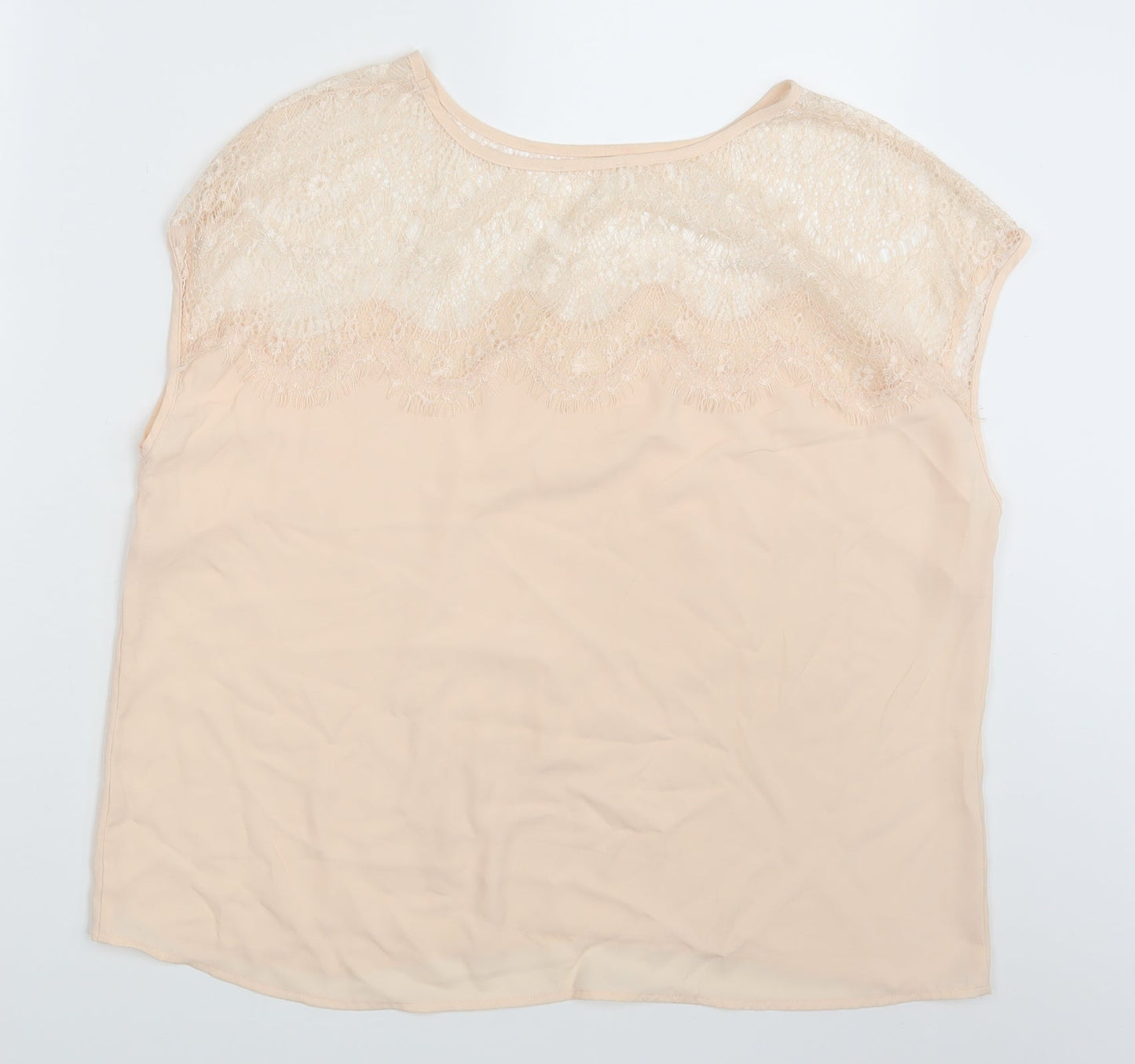 Womens UK Size One Size Preworn Pink Basic Blouse