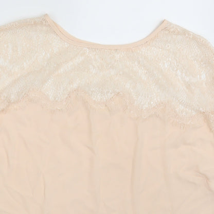 Womens UK Size One Size Preworn Pink Basic Blouse