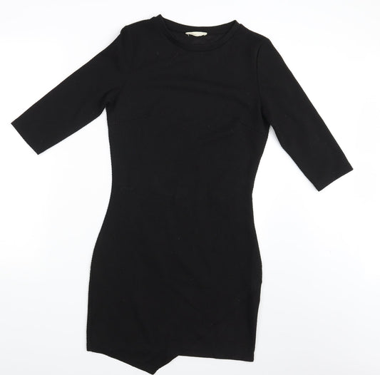 Mango Womens Black   Pencil Dress  Size M