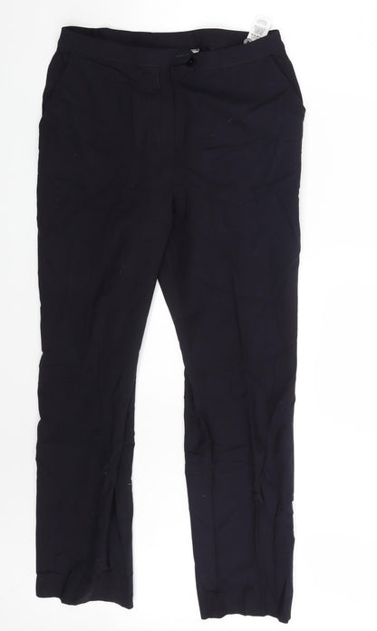 Womens UK Size 14 M&S Regular Fit  Blue Trousers